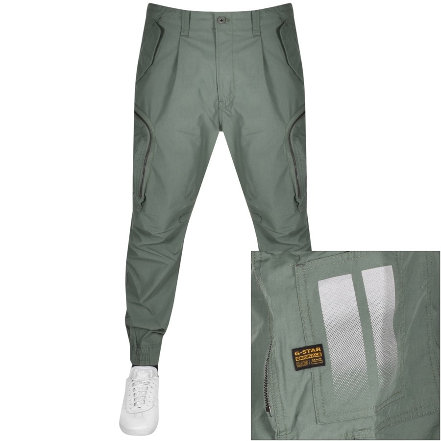 Alternative Image for ProductG Star Raw Flight Cargo Tapered Trousers Green1